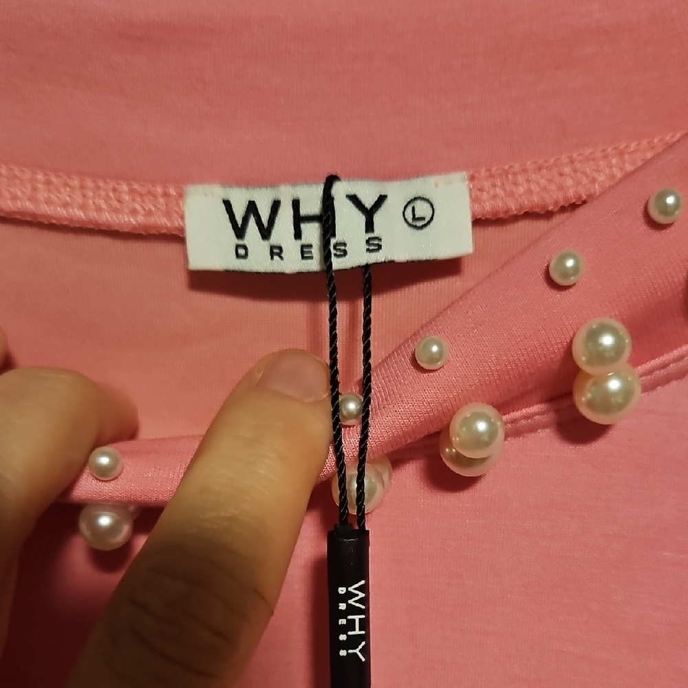 NWT Pink Ruffled Mini Dress - Picture 2 of 6